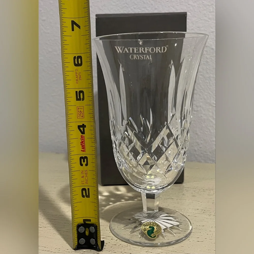 Waterford Lismore Footed Iced Tea/Beverage Glass‎ Vintage But NIB